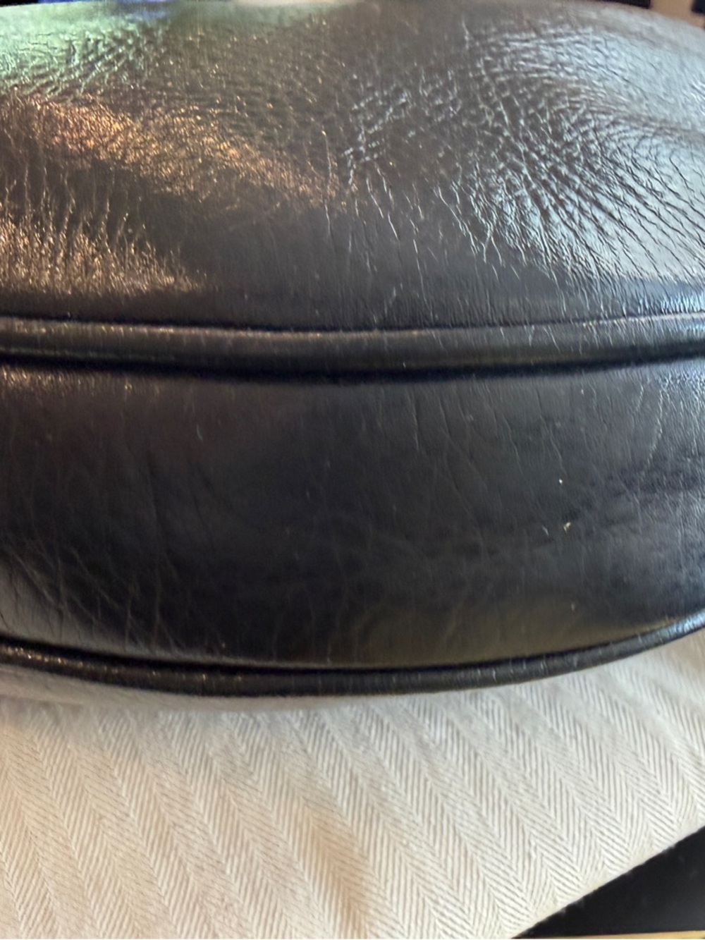 Mulberry Hackney Shoulder Bag Black High Shine Leather Silver Hardware w Insert - Picture 8 of 16